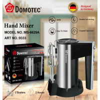 Ручной миксер Domotec MS-6629A 800 Вт 5 скоростей двойные венчики + турбо режим