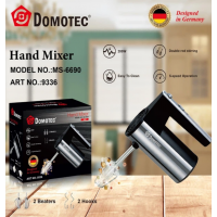 Ручной миксер Domotec MS-6690 200 Вт 5 скоростей двойные венчики