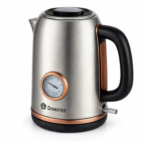 Електричний чайник Domotec MS-7849, нержавіюча сталь, 1,7 л, 2200 Вт.