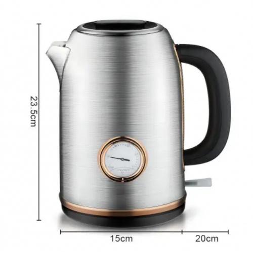 Електричний чайник Domotec MS-7849, нержавіюча сталь, 1,7 л, 2200 Вт.