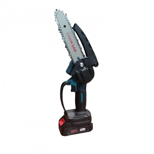 Бесщеточная Аккумуляторная цепная мини-пила 6 inch Electric SAW в кейсе / 2 аккумулятора + очки