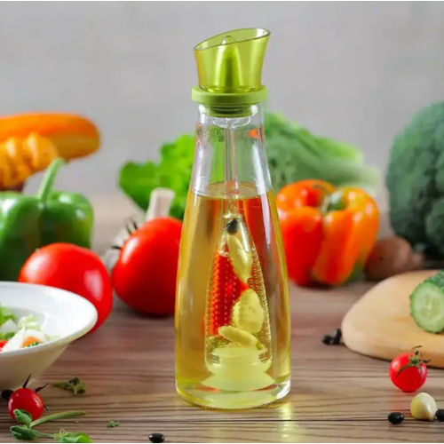 Скляний дозатор олії 500 мл, Simple Glass Oil Bottle / Диспенсер для олії та оцту / Пляшечка для олії