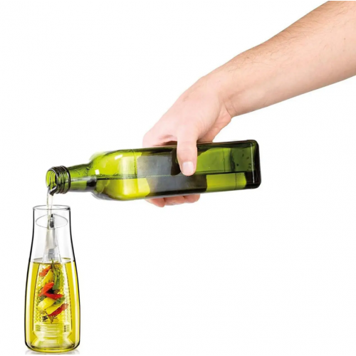 Скляний дозатор олії 500 мл, Simple Glass Oil Bottle / Диспенсер для олії та оцту / Пляшечка для олії