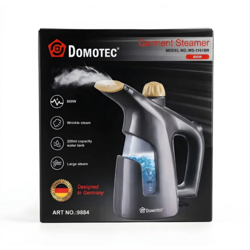 Ручний відпарювач для одягу з резервуаром 200 мл Domotec MS-1161BR 800W