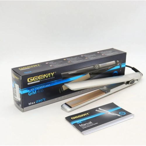 Плойка випрямляч Geemy GM-416 / Праска для волосся Сіра