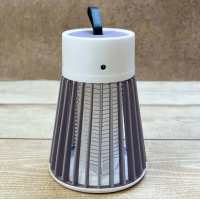 Електричний знищувач комах для дому Electronic shock Mosquito killing lamp 220V Сірий
