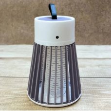 Електричний знищувач комах для дому Electronic shock Mosquito killing lamp 220V Сірий