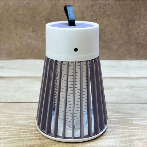Електричний знищувач комах для дому Electronic shock Mosquito killing lamp 220V Сірий