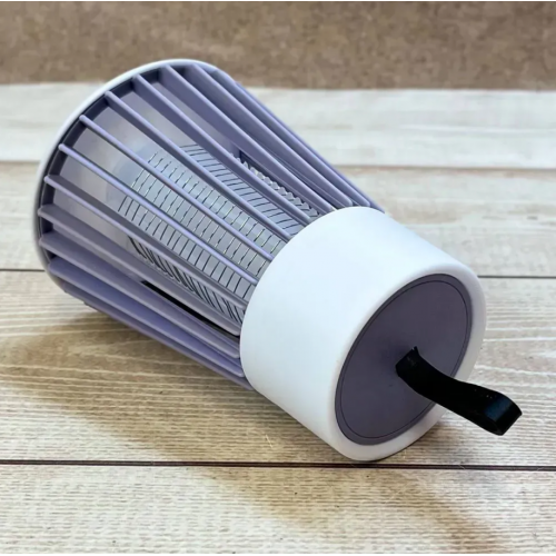 Електричний знищувач комах для дому Electronic shock Mosquito killing lamp 220V Сірий