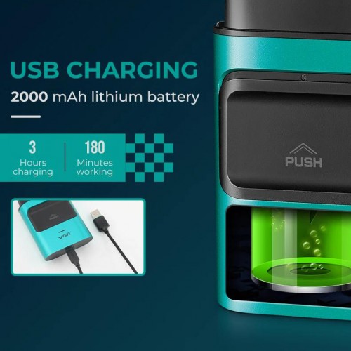Електробритва шейвер для бороди, з USB, VGR V-307 / Акумуляторна бритва / Тример для обличчя Зелений