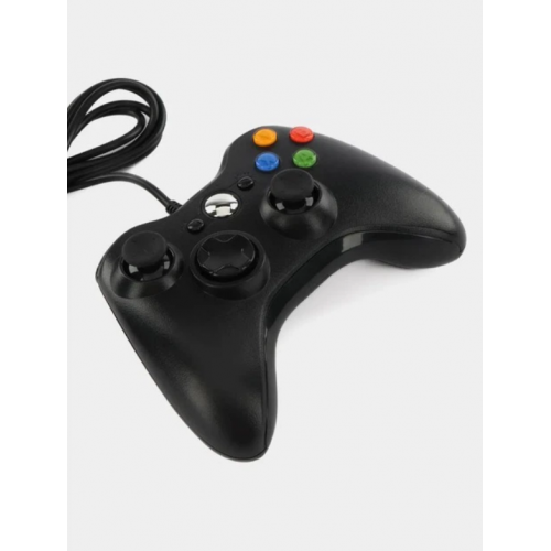 Джойстик PC360 у стилі XBOX провідний USB для комп'ютера Чорний