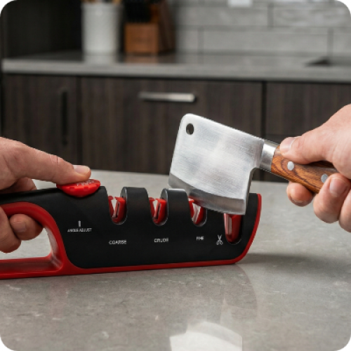 Точилка для ножів та ножиць STORM INTERTOOL HT-0553