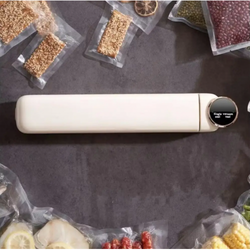 Вакуумний пакувальник харчових продуктів + 10 пакетів, Vacuum Sealer LS-801, Білий / Домашній вакууматор для їжі
