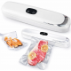 Вакуумний пакувальник для продуктів Vacuum Sealer MK-801 90Вт побутовий вакуумний + 10 пакетів Білий
