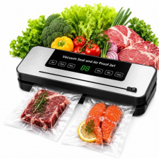 Вакуумний пакувальник 2 в 1 Vacuum Seal and Air Proof для сухих та вологих продуктів / побутовий вакуумний + 10 пакетів