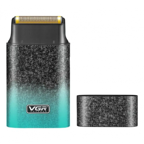 Електробритва шейвер VGR V-326, 4500RPM, LED-дисплей, вологозахист Зелений