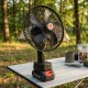Акумуляторний настільний вентилятор 21V, поворотний вентилятор з нахилом