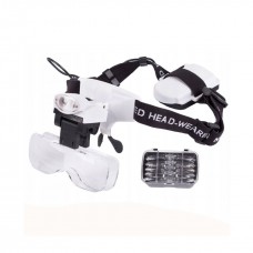 Бінокуляр Magnifier 9892C2 LED 1x-6x / бінокулярні окуляри зі збільшенням