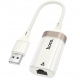 Мережевий адаптер USB to RJ45(LAN), 100 Мбіт/с, HOCO UA41 / Мережева карта / Інтернет адаптер