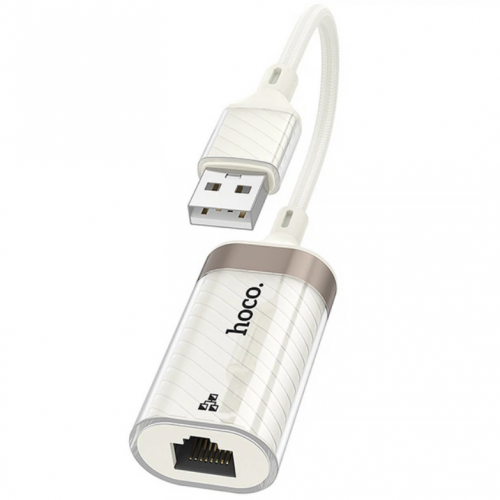 Мережевий адаптер USB to RJ45(LAN), 100 Мбіт/с, HOCO UA41 / Мережева карта / Інтернет адаптер