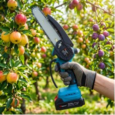 Акумуляторна ланцюгова міні-пила 6 inch Electric SAW DOMOTEC 8169 в кейсі / 2 акумулятори
