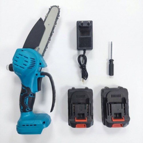 Акумуляторна ланцюгова міні-пила 6 inch Electric SAW DOMOTEC 8169 в кейсі / 2 акумулятори
