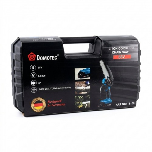Акумуляторна ланцюгова міні-пила 6 inch Electric SAW DOMOTEC 8169 в кейсі / 2 акумулятори