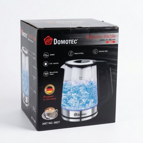 Чайник електричний Domotec 2L MS 7846 2000W, скляний