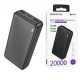 Зовнішній акумулятор Power bank Borofone J56A 20000 мАг 22.5 Вт швидка зарядка чорний