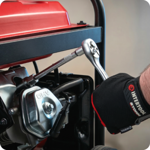 Рукоятка із храповим механізмом на 72 зуба 1/4" INTERTOOL ET-9001
