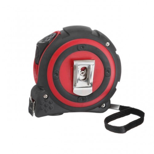 Рулетка зі сталевим полотном, покритим нейлоном, 10 м, 25 мм, STORM INTERTOOL MT-0840