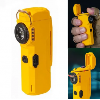 Ліхтар MULTIFUNCTIONAL D51-COB, Li-Ion акумулятор, індикація заряду, запальничка, ЗУ Type-C Жовтий