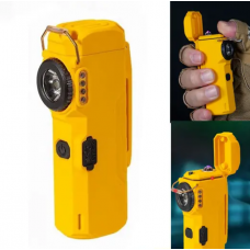 Ліхтар MULTIFUNCTIONAL D51-COB, Li-Ion акумулятор, індикація заряду, запальничка, ЗУ Type-C Жовтий