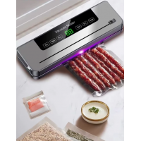 Вакуумний пакувальник для продуктів Vacuum Sealer LS-235 120Вт побутовий вакуумний + 10 пакетів Білий