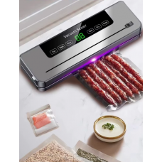 Вакуумний пакувальник для продуктів Vacuum Sealer LS-235 120Вт побутовий вакуумний + 10 пакетів Білий