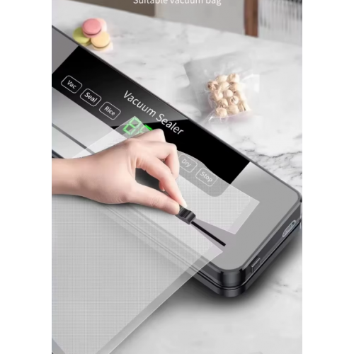Вакуумний пакувальник для продуктів Vacuum Sealer LS-235 120Вт побутовий вакуумний + 10 пакетів Білий