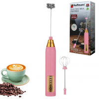 Ручний акумуляторний капучинатор для молока Hoffmans HM-8045 Рожевий