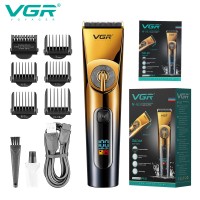 Машинка для стрижки VGR V-663 Акумуляторна з дисплеєм та регулюванням довжини 0.5-19 мм