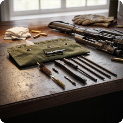 Набір для чищення зброї, 11 од. (22Cal.223Cal,.30Cal) INTERTOOL HT-9001