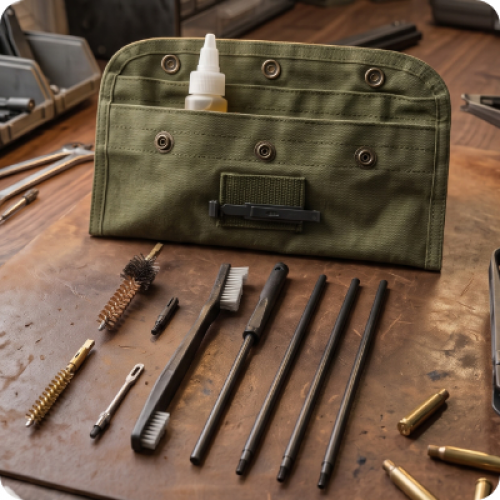 Набір для чищення зброї, 11 од. (22Cal.223Cal,.30Cal) INTERTOOL HT-9001