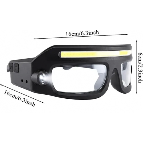Захисні окуляри LED COB BL HP 2608 led з підсвіткою для ремонту