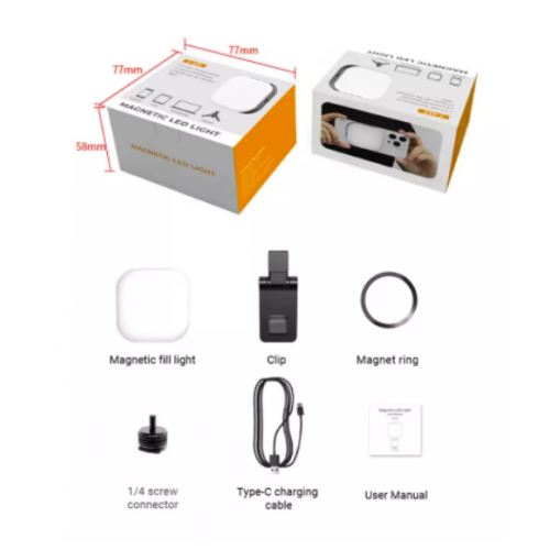 Світлодіодна лампа для фото та відео, 3 режима, відеосвітло F-622 LED / Magsafe LED лампа для селфі