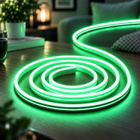 Силіконова стрічка від USB 2M / NEON світлодіодна стрічка / Водонепроникна стрічка неон Зелений