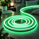 Силіконова стрічка від USB 2M / NEON світлодіодна стрічка / Водонепроникна стрічка неон Зелений