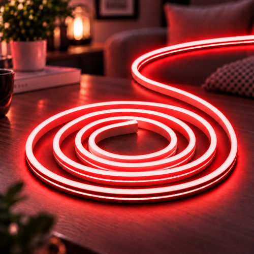 Силіконова стрічка від USB 2M / NEON світлодіодна стрічка / Водонепроникна стрічка неон Червоний