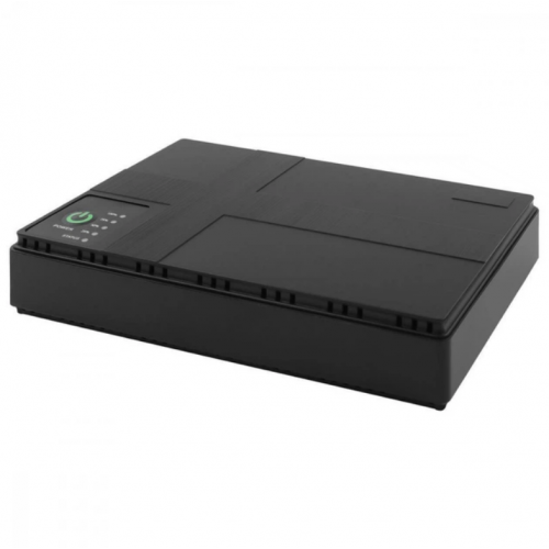 Портативне джерело живлення UPS 10400mAh для роутера, чорний / Джерело безперебійного живлення