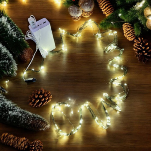 Світлодіодна гірлянда "Конський хвіст" USB, 200 LED, 2 метри, 10 ниток, тепле світло