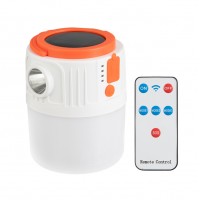 Ліхтар для кемпінгу підвісний, сонячна панель, з пультом STORM INTERTOOL LB-0214