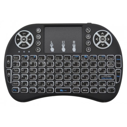 Беспроводная клавиатура с тачпадом mini i8+ с Подсветкой и аккумулятором