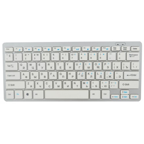 Беспроводная русская клавиатура mini и мышь keyboard 908 + приёмник Серая
